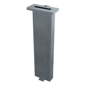 Ground socket with locking device | for square tube | for 80 x 12 and 80 x 10 square tube